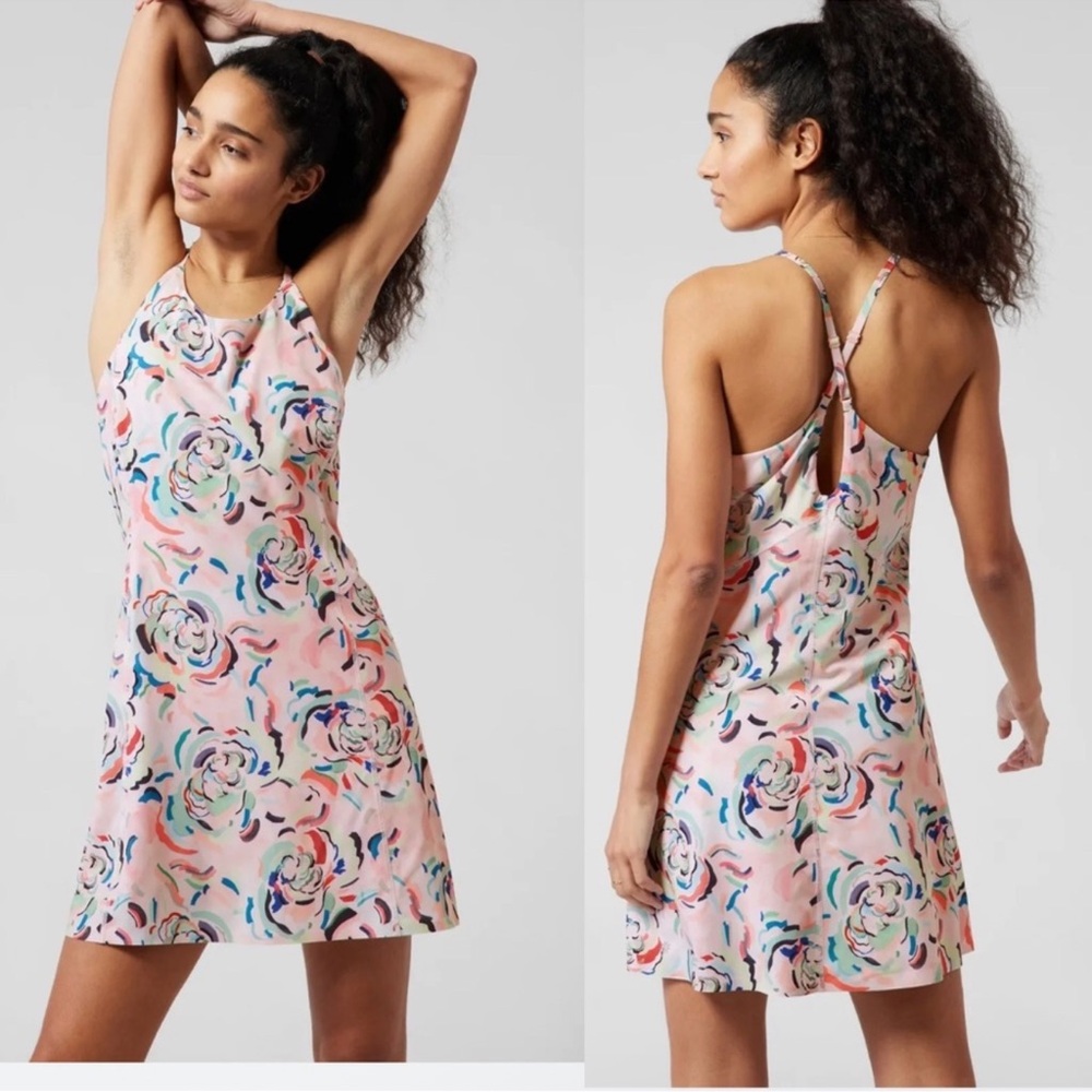 Athleta Floral Infinity Robe Dress